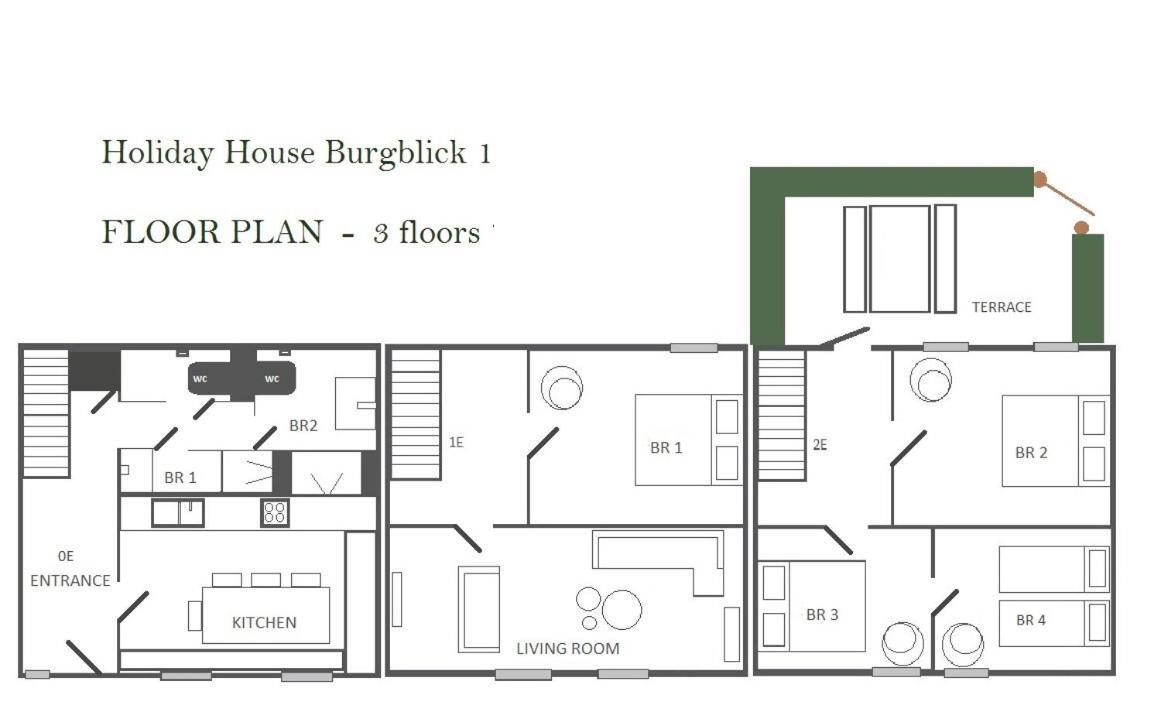 מונשאו Holiday House Burgblick1 With Terrace - Vosproperties מראה חיצוני תמונה